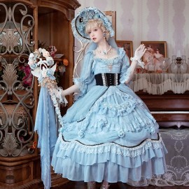 Daisy's garden Hime Lolita Style Dress by Cat Fairy OP (CF26A)